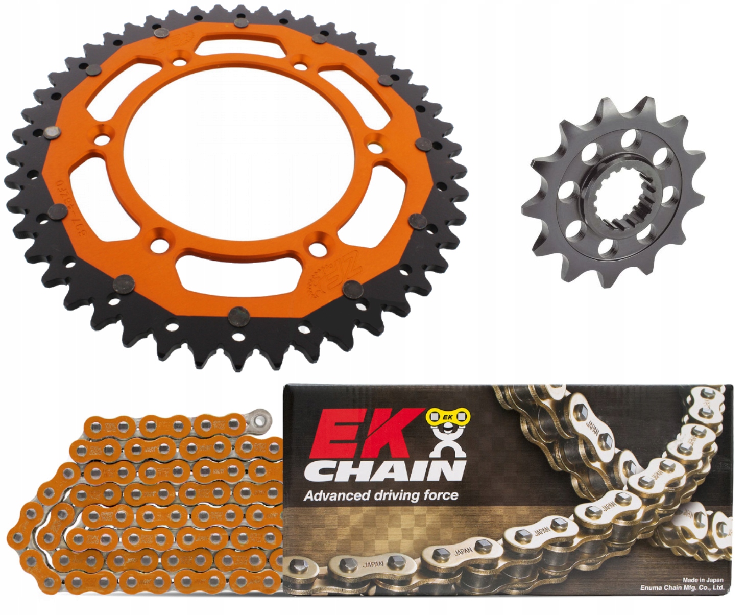 Pohonná Sada Ek Ktm 125 LC2 97-98 Oranžová