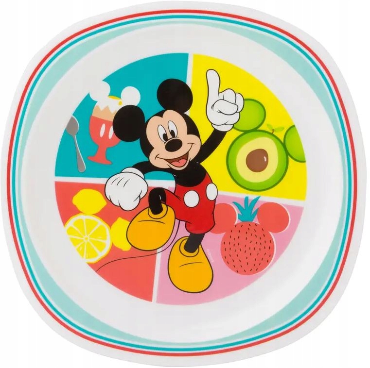 

Plastikowy talerz płytki Mickey Everywhere 22cm