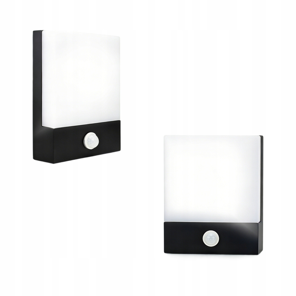 Venkovní Nástěnná Lampa Fasádní Led 18W Se Senzorem Pohybu A Soumraku