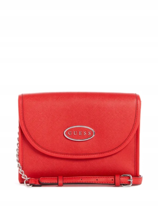 Guess dámská kabelka crossbody Rosette červená