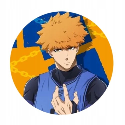 Przypinka Blue Lock Kunigami Rensuke 58mm prezent dla fana anime