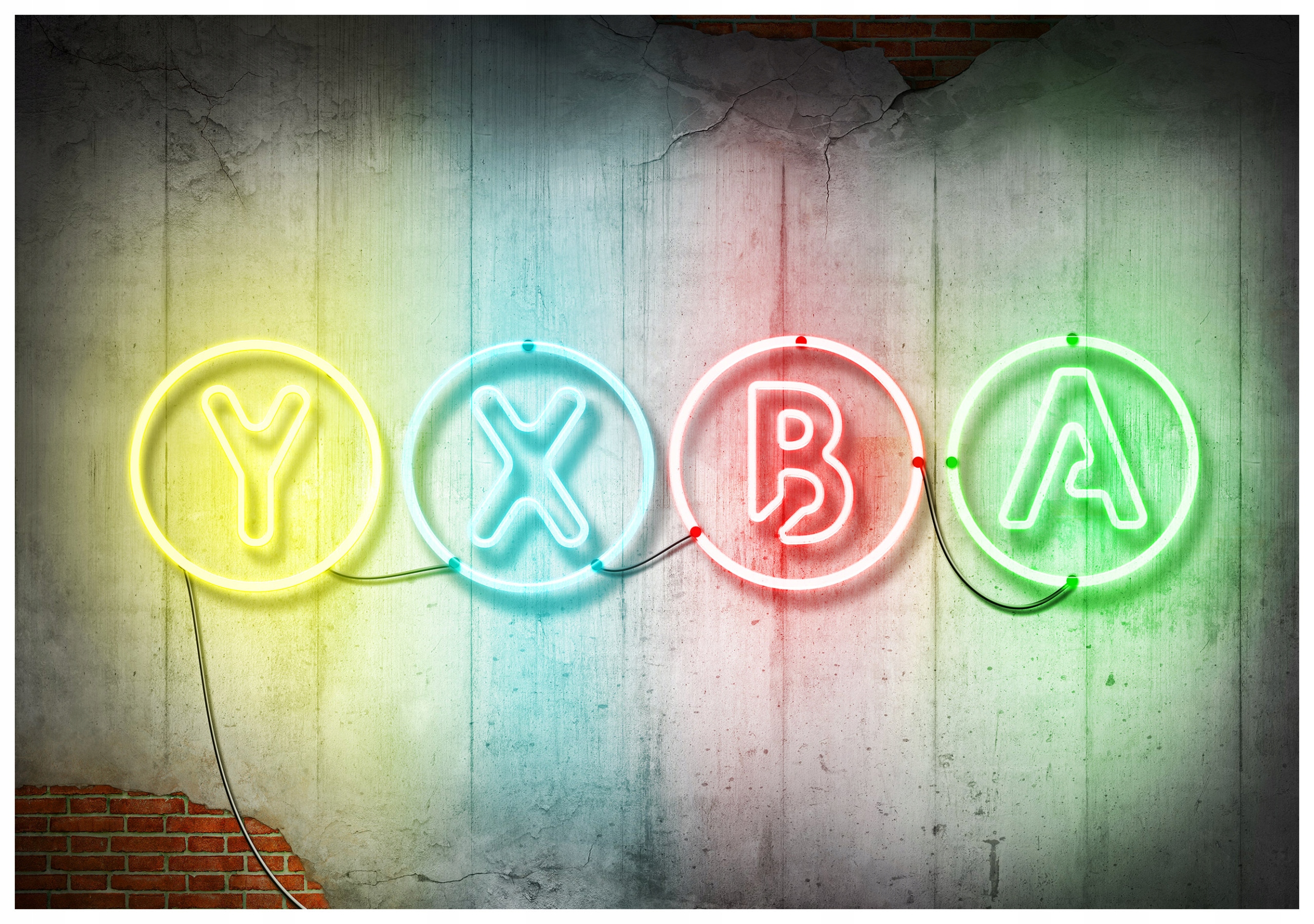 Fototapeta Neonová písmena Yxba loft industrial pop-art 200x140 lepidlo