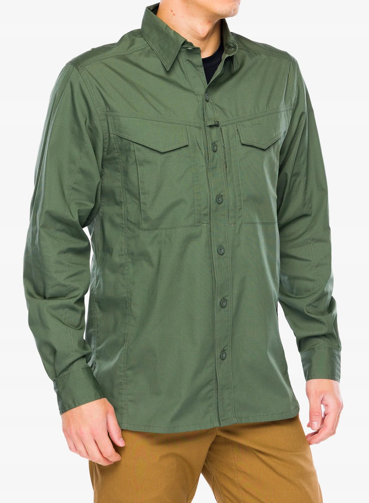 Košile Helikon-Tex Defender Mk2 s dlouhým rukávem olivově zelená M