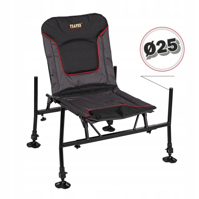 Fotel Wędkarski Traper Active Feeder Teleskopowe Nogi D25