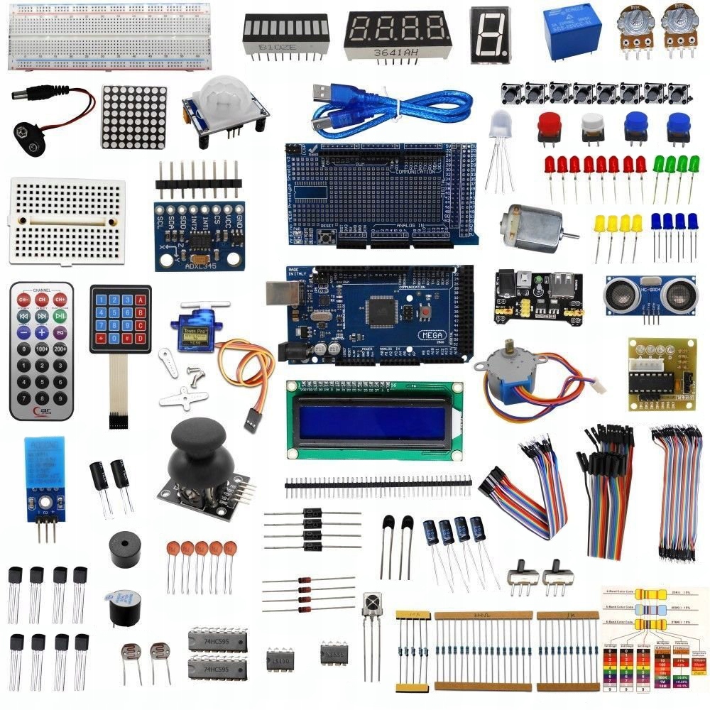 Zestaw XXL do nauki programowania zgodny z Arduino Uno w pudełku