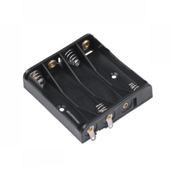 POJEMNIK KOSZYK NA BATERIE 4xAA 4x R6 AA PLASKI LUTOWANY FV