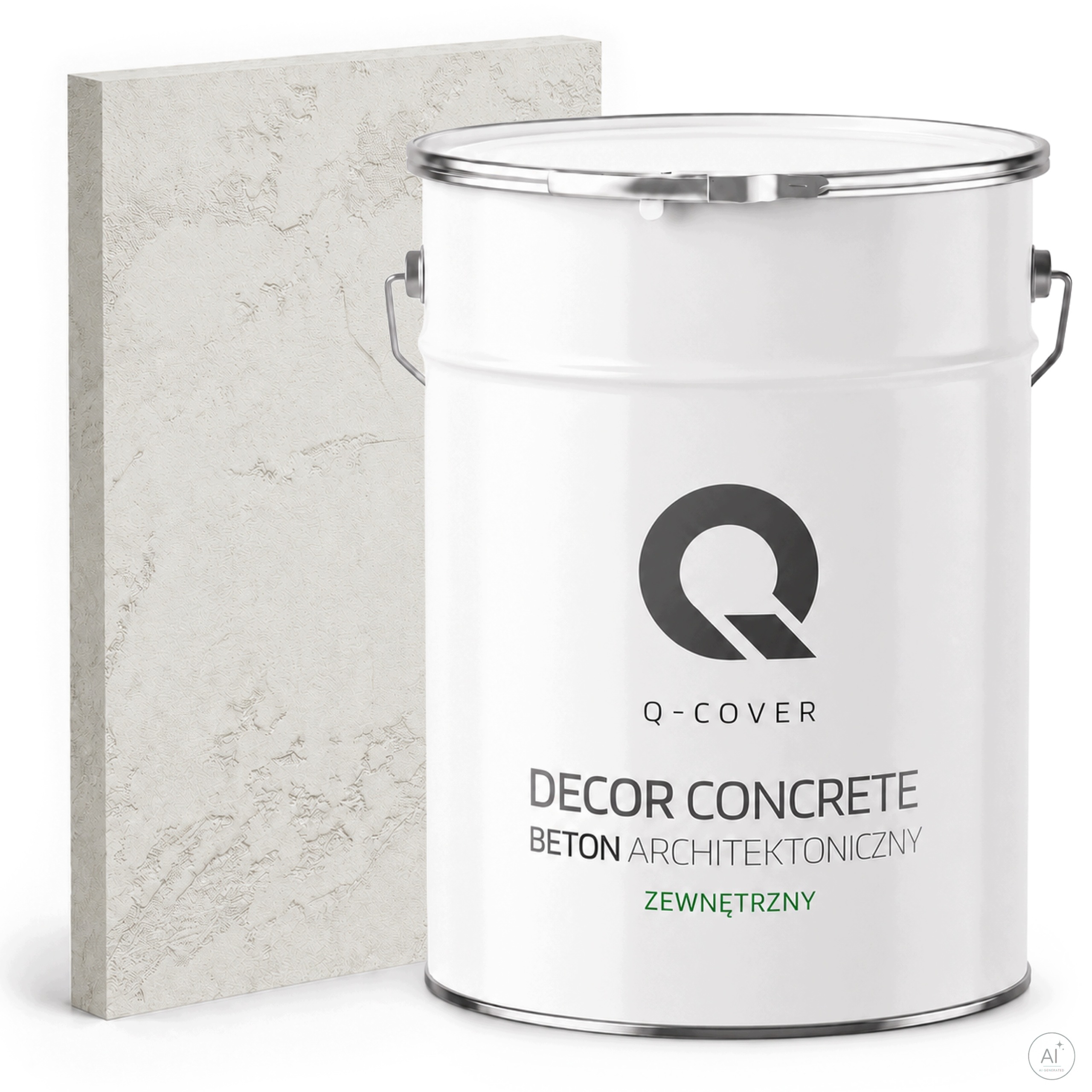 Vnější Architektonický Beton 5m2 7kg Bílý F101 Ozdobný Na Zeď