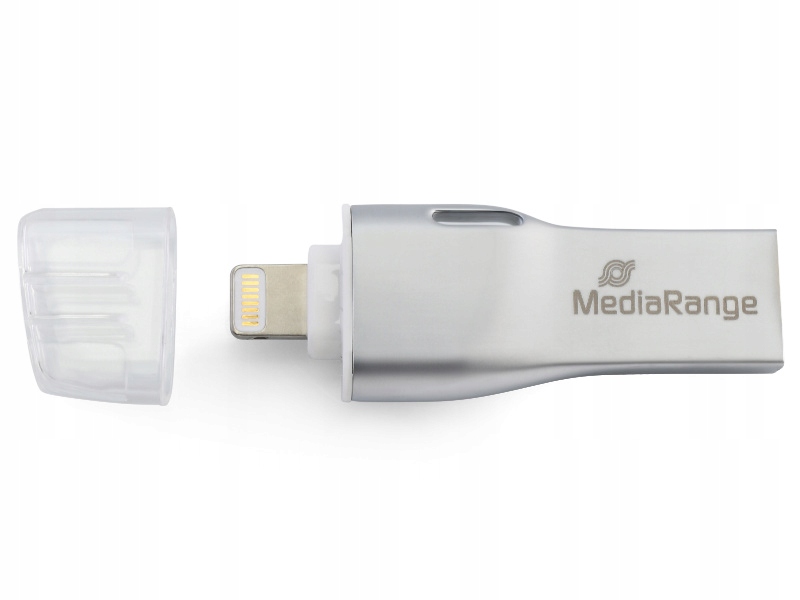 Pendrive MediaRange 32GB USB 3.0 Lightning MR982 Kolor srebrny