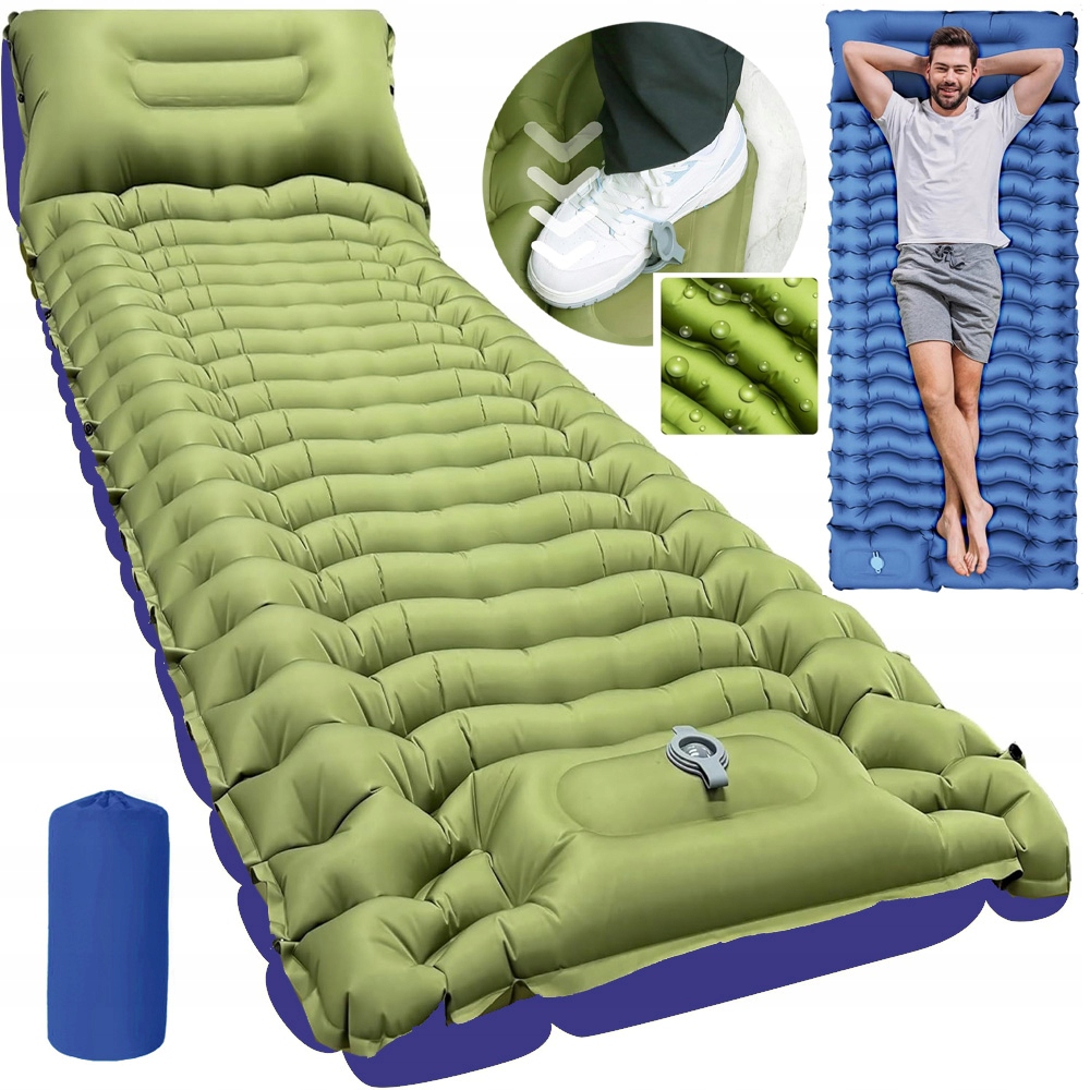 Samonafukovací Podložka Na Spaní 195X68X10 CM Voděodolná Superkomfortní