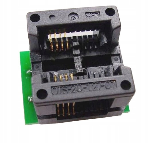 Adapter SO8W-->DIL8 ZIF (SO8 200-208mil)