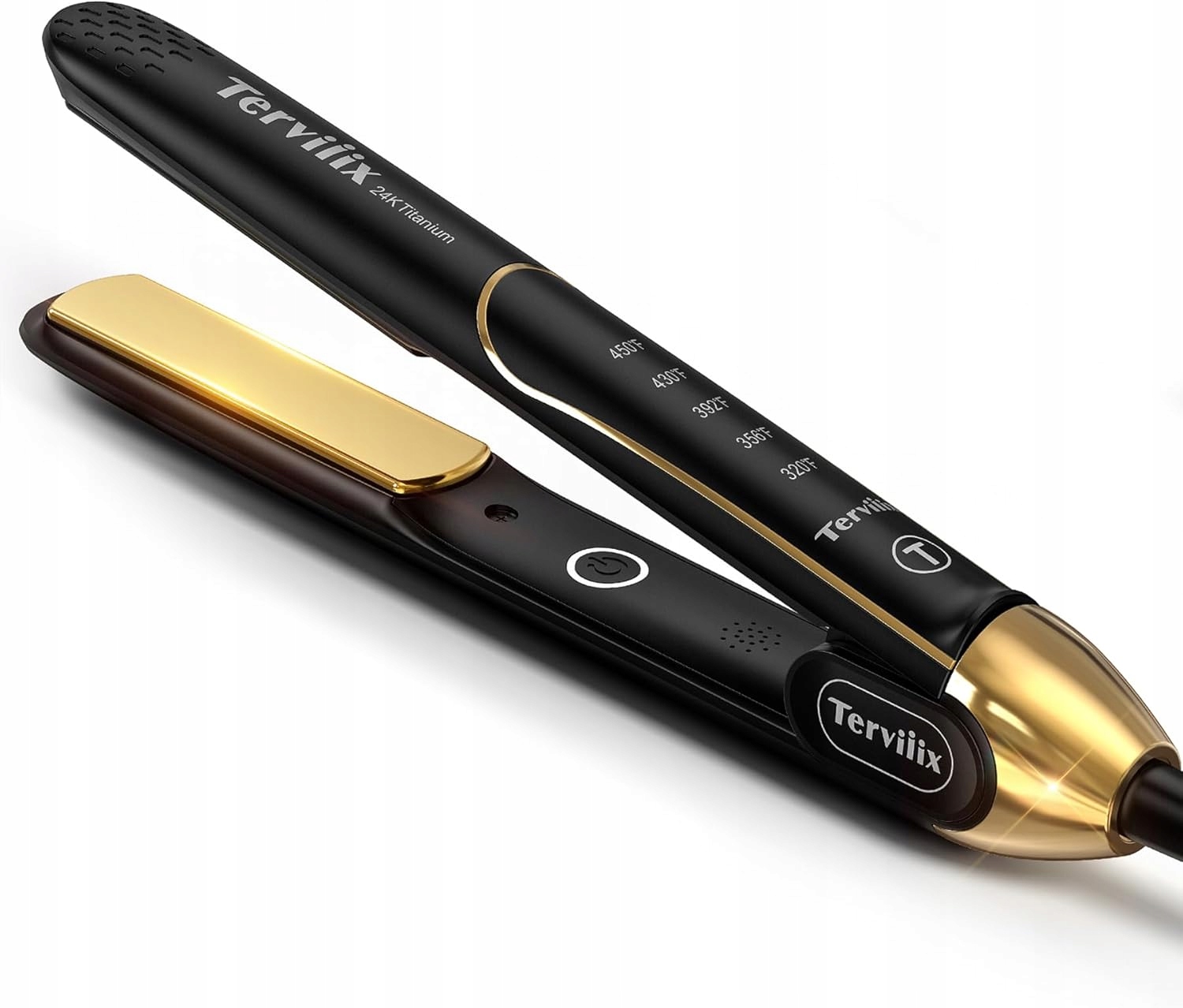 Prostownica Terviiix Regulacja Temperatury Tytanowa 24K Do Włosów