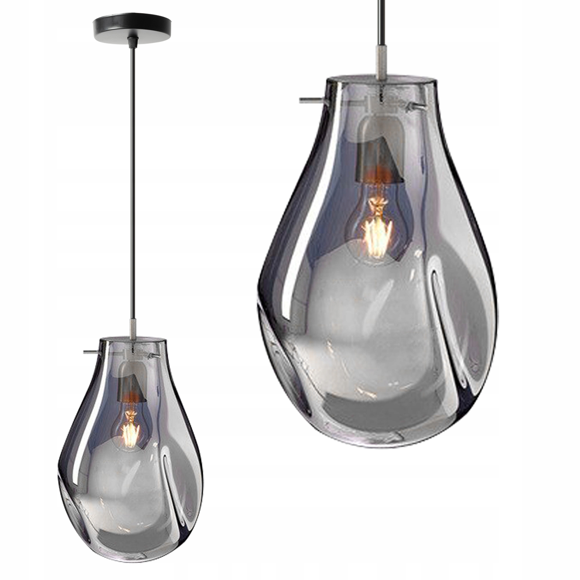 

Lampa Sufitowa Wisząca Skandynawska Szkło Kolory