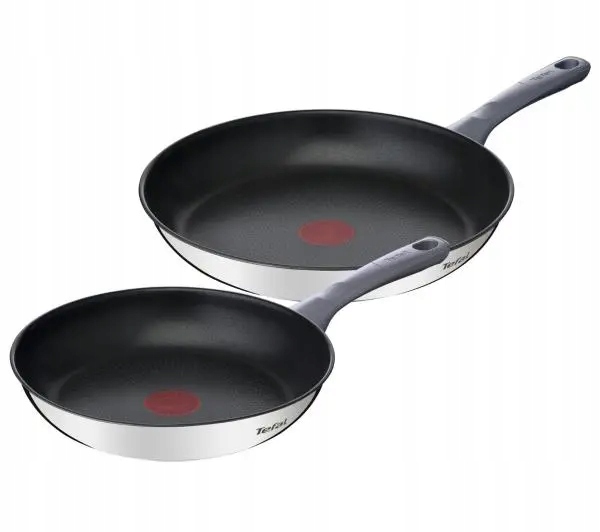 Patelnie Tefal Daily Cook G7132S55 Zestaw 24 28 CM Indukcja Tytanowe