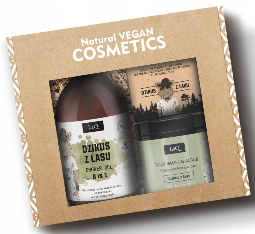 Laq Sada Divočák Velký 3 gel 500 ml peeling mýdlo