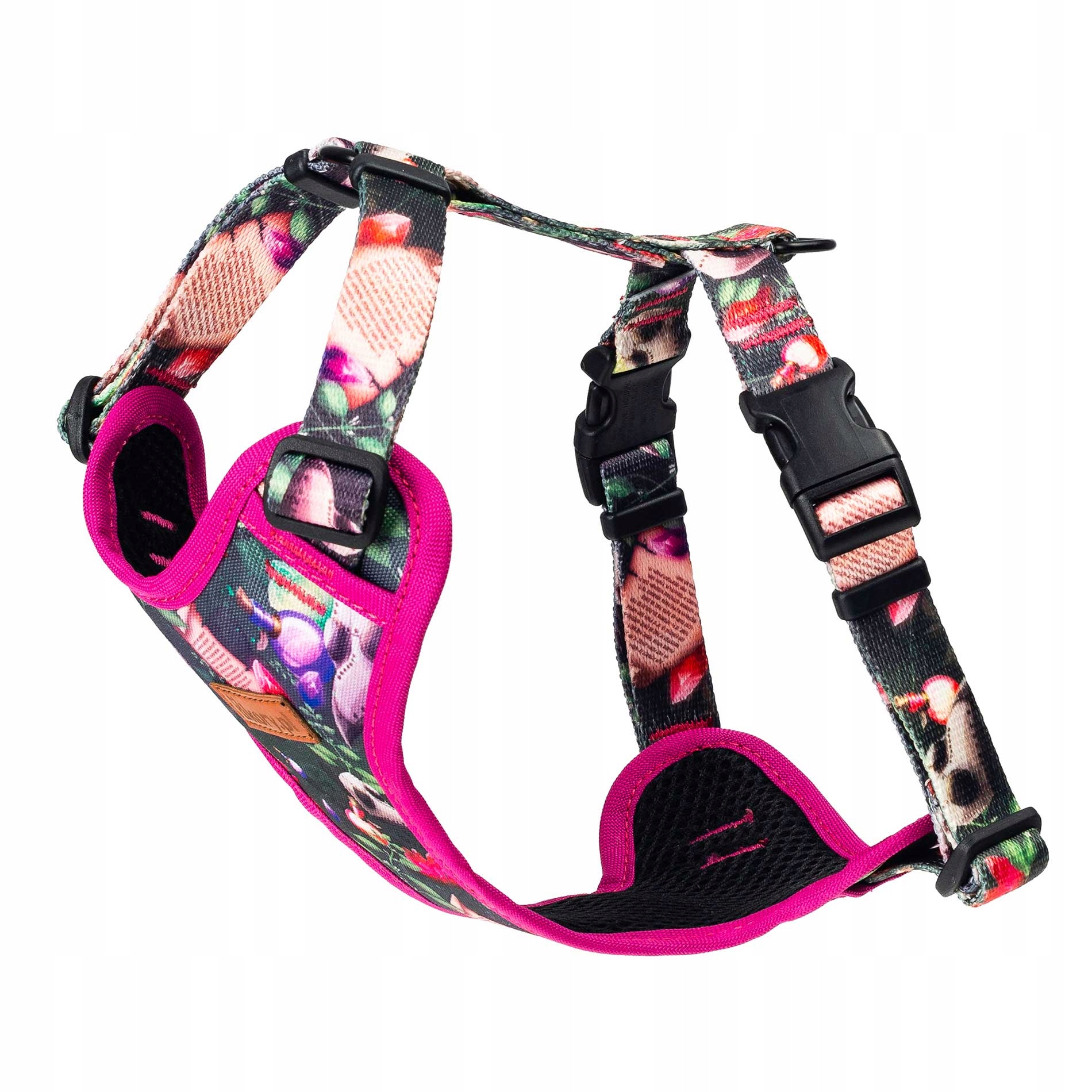 Beztlakové postroje Guard pro velkého psa 46-64 cm L 30 mm Ukory Skull lebky