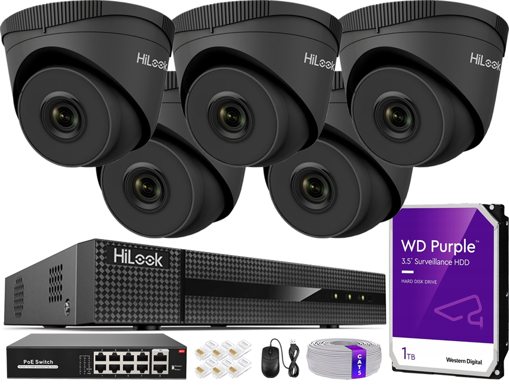 Ip monitorovací sada pro rozšíření 5 kamer 5Mpx Záznamník pro 8 kamer 1TB