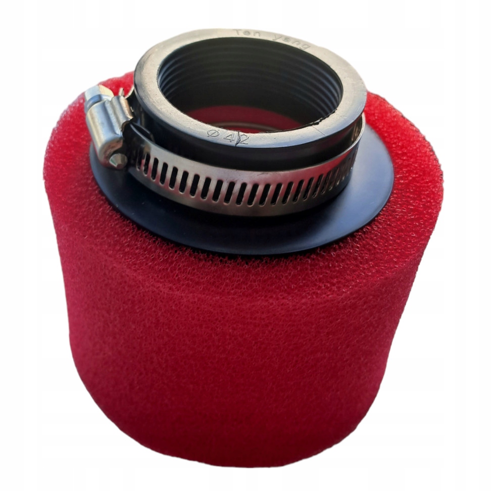 Filtr Powietrza gąbkowy 42 mm prosty krótki dolot
