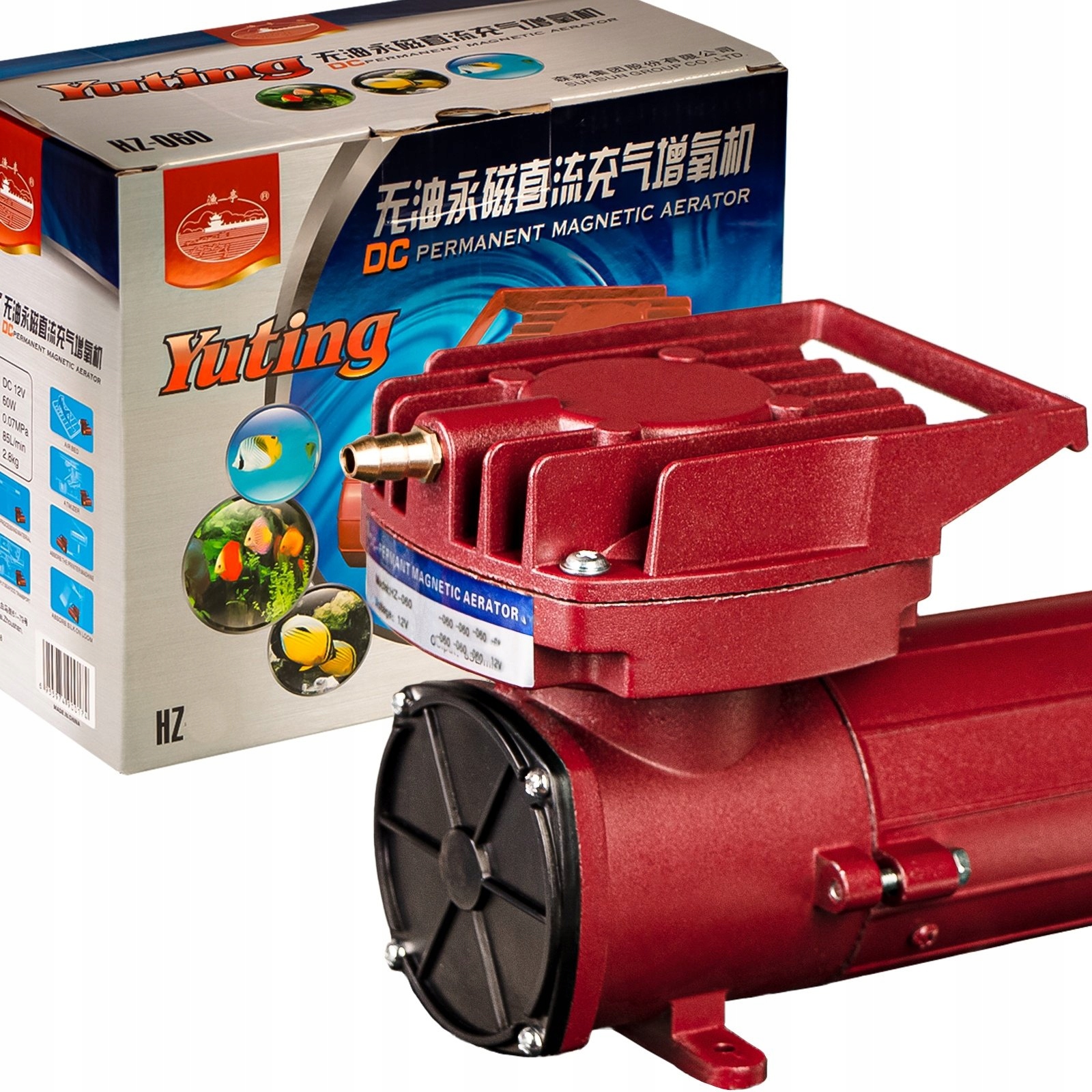 Výkonná Bezolejová Vzduchová Pumpa 12V 5160 L H, Energeticky Úsporná, Vhodná Na Prevádzku