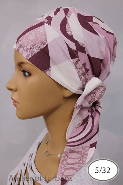 Chusta Carmen - bawełna Turban po chemioterapii Kolor wielokolorowy
