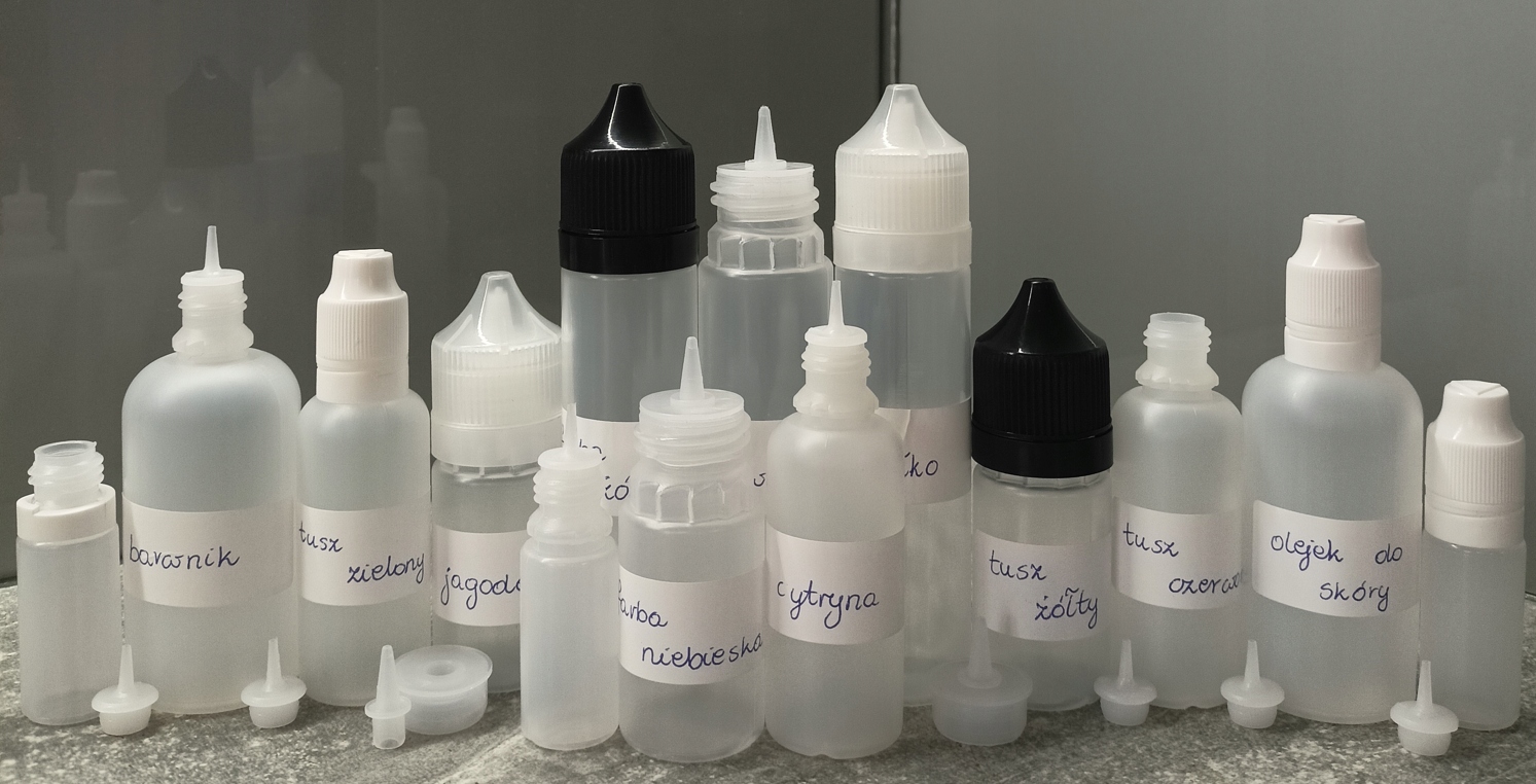 BUTELKA BUTELKI PLASTIKOWE 60ML 20SZT + ETYKIETY EAN (GTIN) 5906168037405