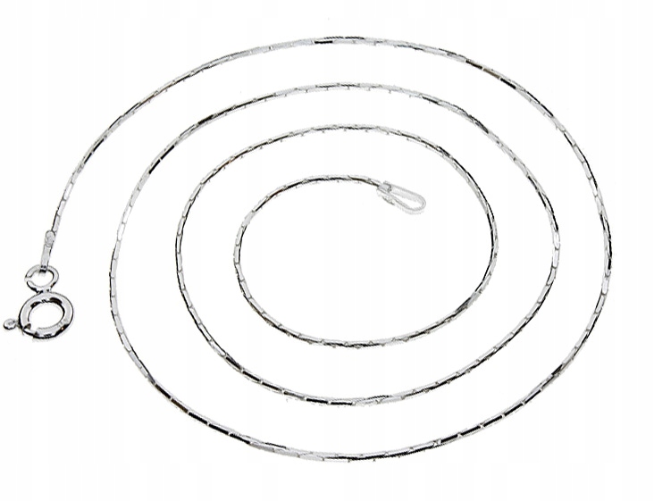 ŁAŃCUSZEK SREBRNY 925 NASZYJNIK DAMSKI MOCNA LINKA CARDANO DIAMENTOWANY 925 Marka Silver World