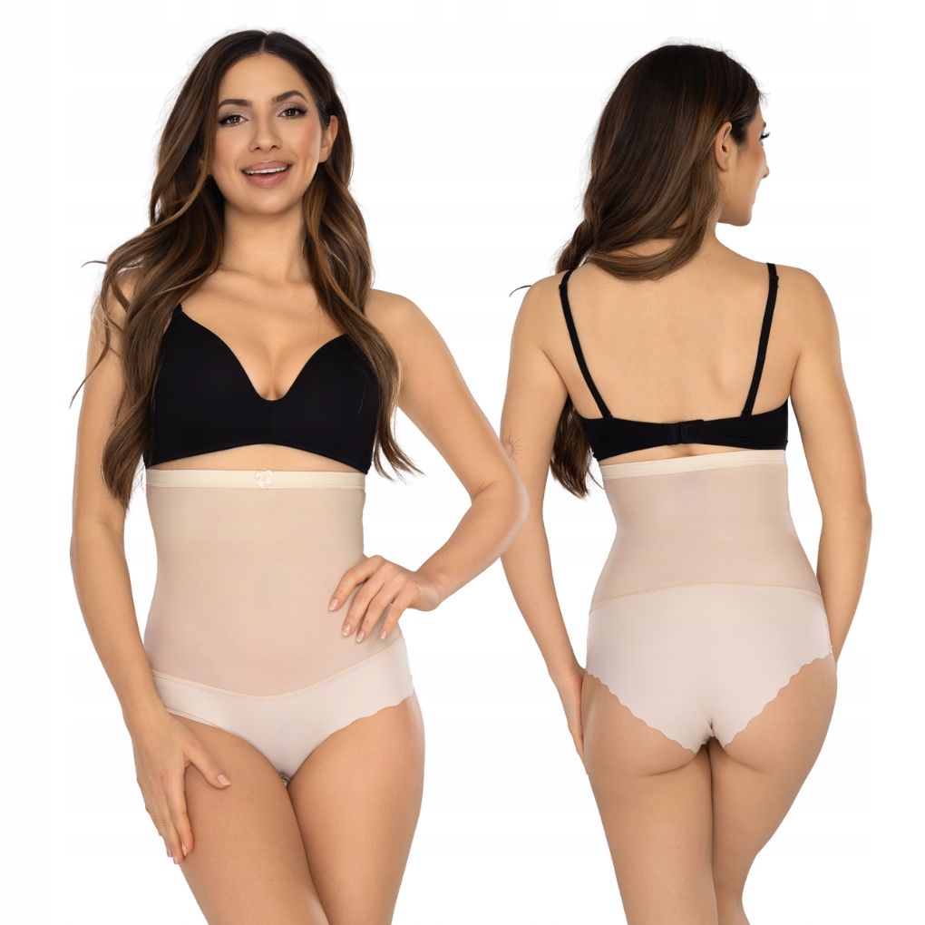 Mitex Glam wysokie figi wyszczuplające beż M