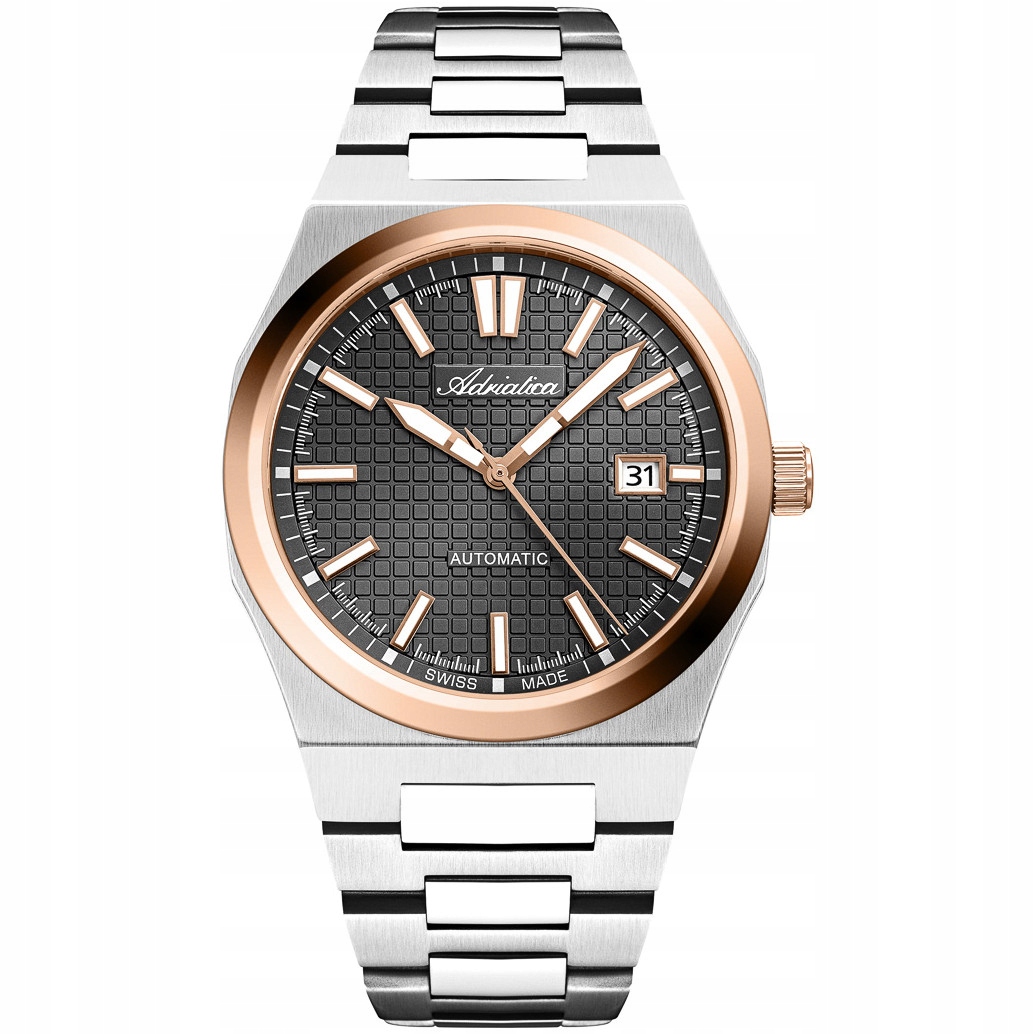 Pánské Hodinky Adriatica A8326.R116A stříbrný náramek