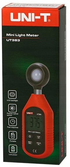 Digitální měřič intenzity světla Luxmetr UT383 Uni-t