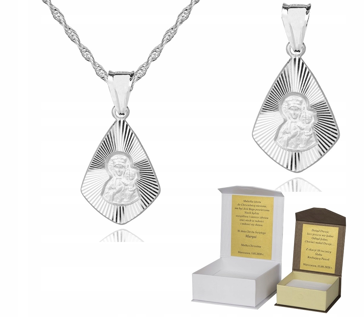 925 Stříbrný řetízek medailonek Dedikace 60 cm S1M48