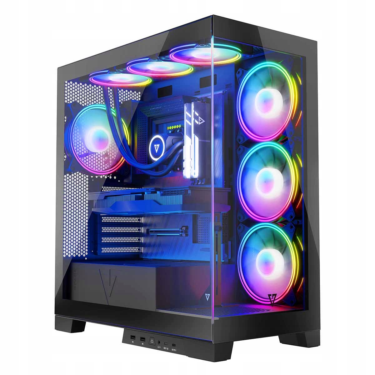 Modecom Volcano Space Apex Argb MIDI Herní počítačová skříň černá