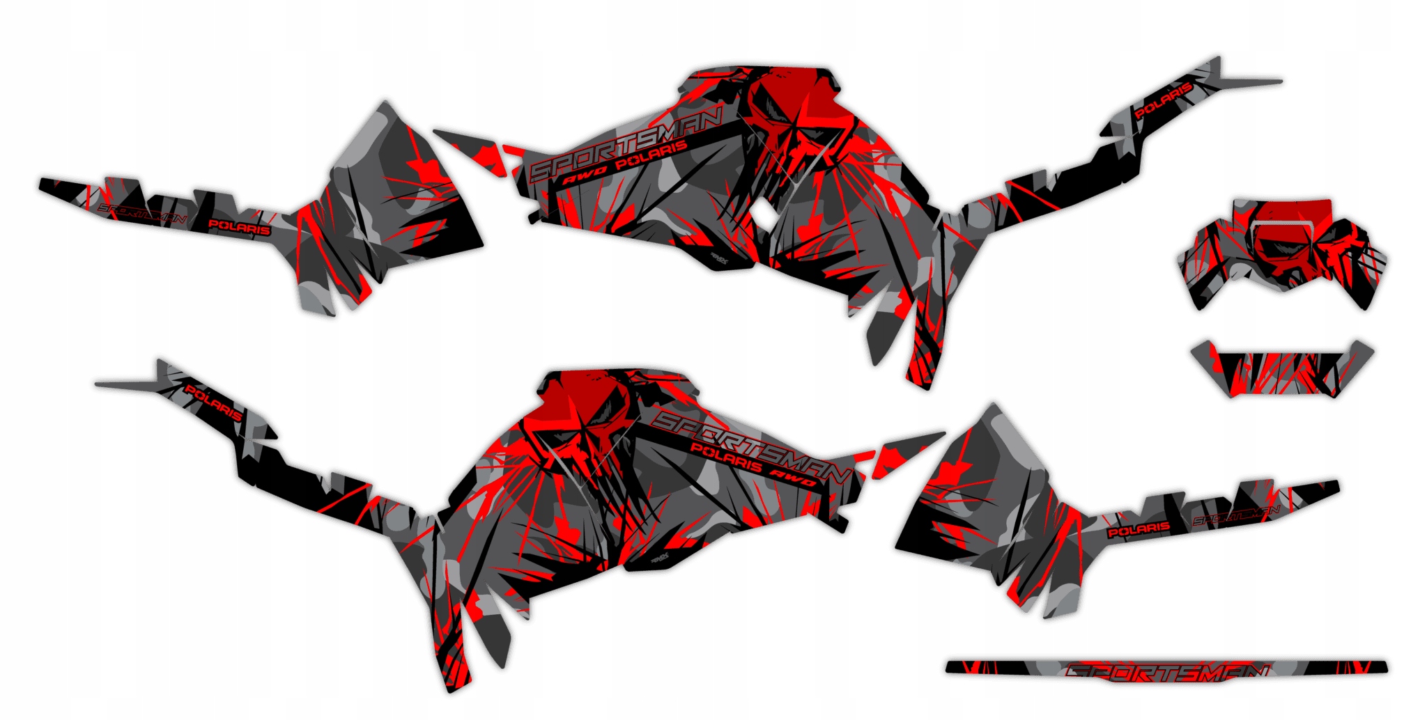 Dýha Samolepky Polaris Sportsman 570 2021+ #1354710