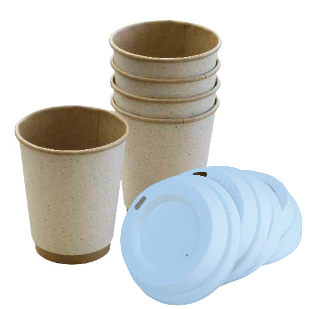 Kubki jednorazowe do kawy - brązowe - 300ml - 25szt (do dalszej odsprzedaży Marka Kram