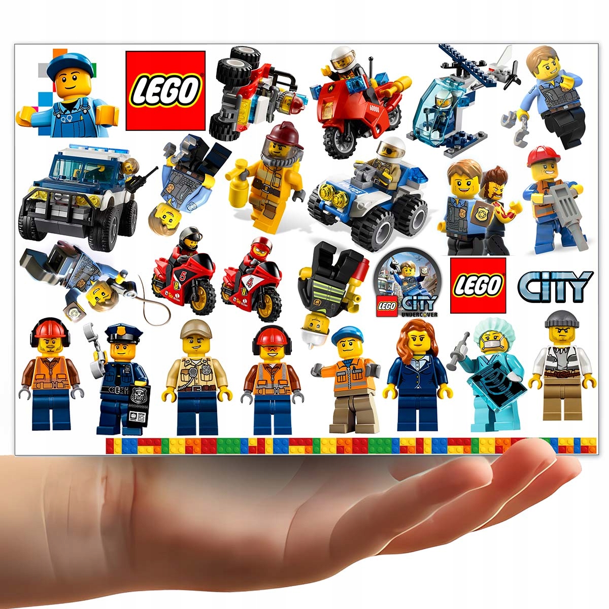 TATUAŻE ZMYWALNE DLA DZIECI LEGO CITY WZORY ORYGINALNE Marka Inna