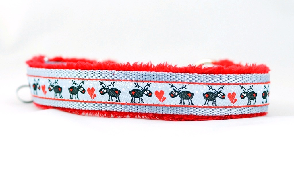 

Obroża ribbonki, Renifery czerwone, 40-60cm Zima