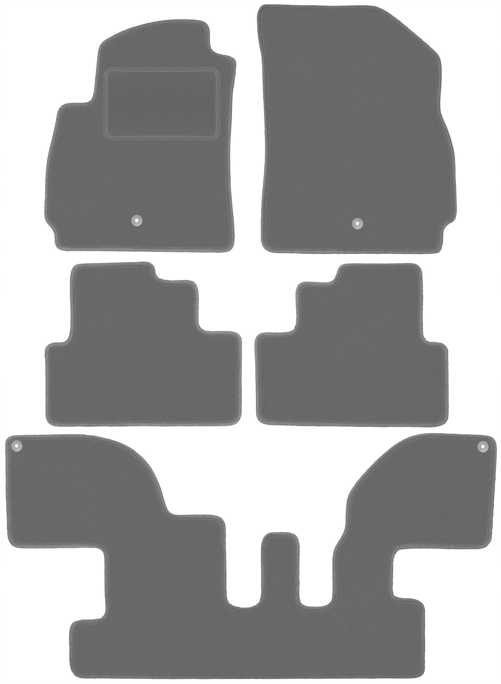 Grafitové autokoberce pro Chevrolet Orlando I minivan (2010-2018)