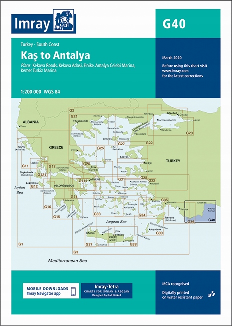 Imray G40 Kas to Antalya