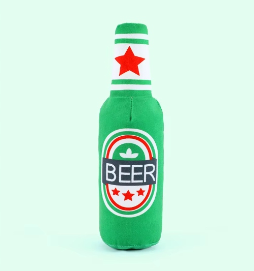 Zábavná pískací hračka hračka pro psy , pískačka, pivo Heineken, dárek
