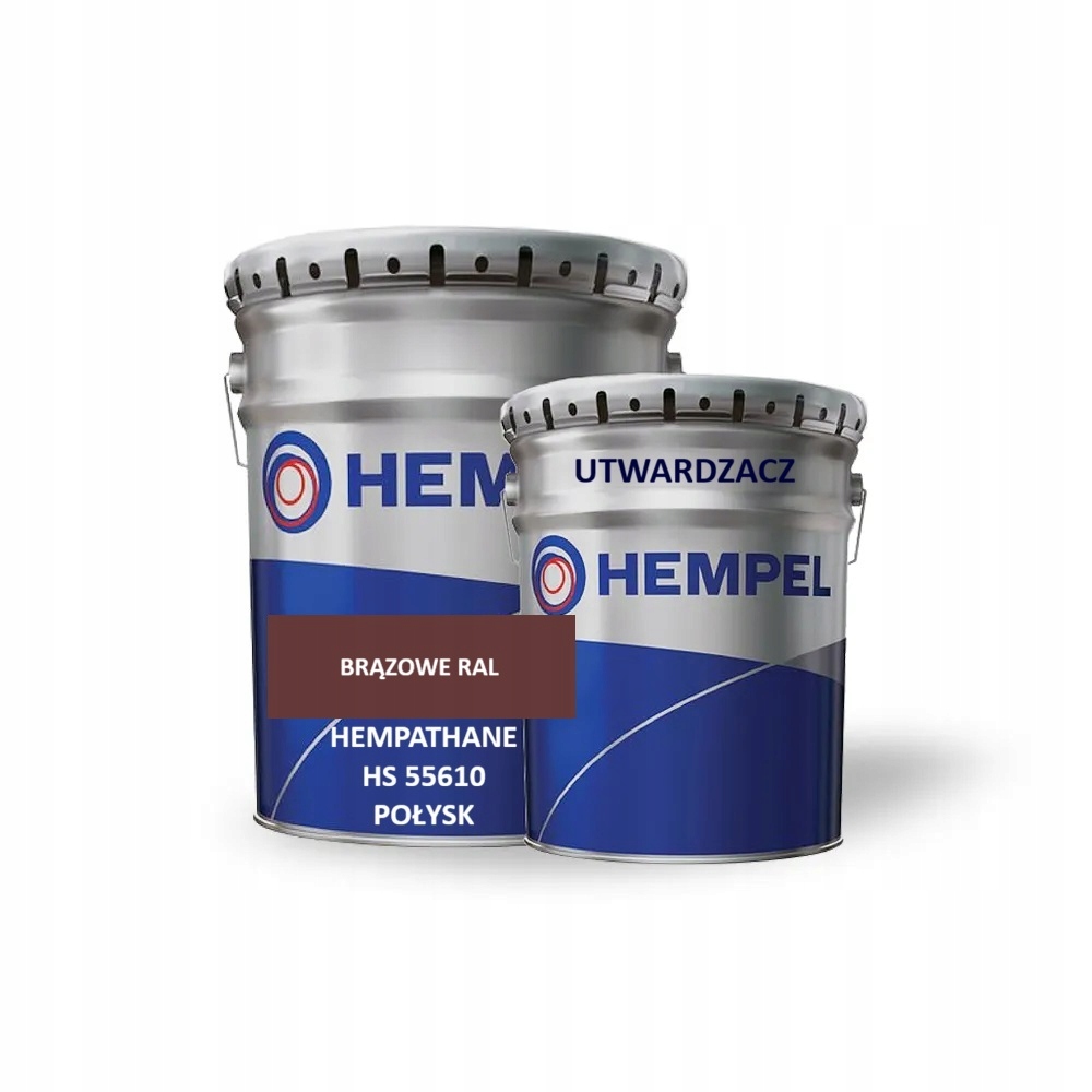 Farba Poliuretanowa Do Metalu Połysk Hempel Hempathane Hs 55610 5L Brązowa