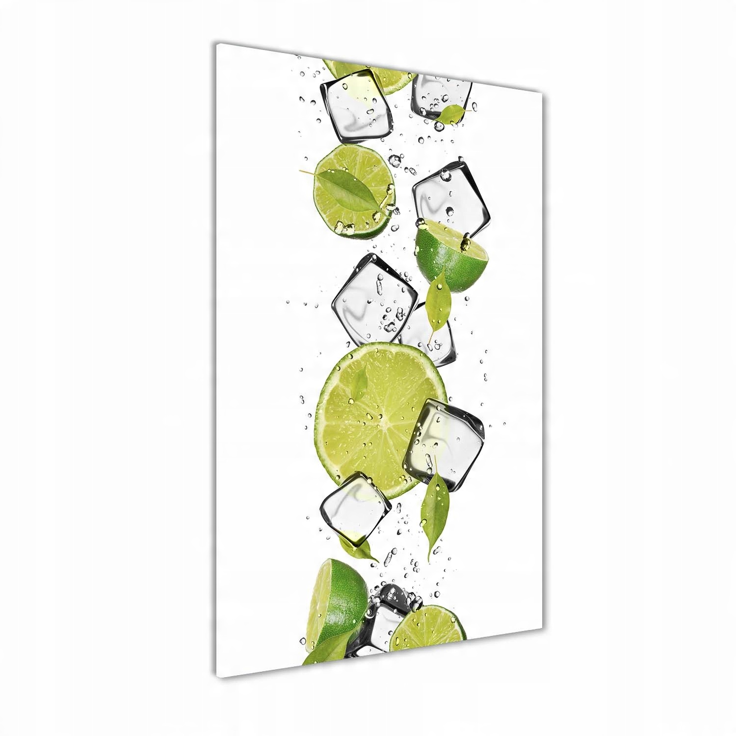 

Foto obraz szkło hartowane Limonka i lód 60x120 cm