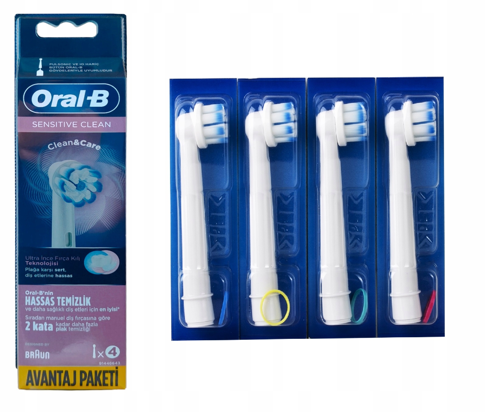 

Końcówki Oral-B Sensitive EB60-4 4sztuki Białe