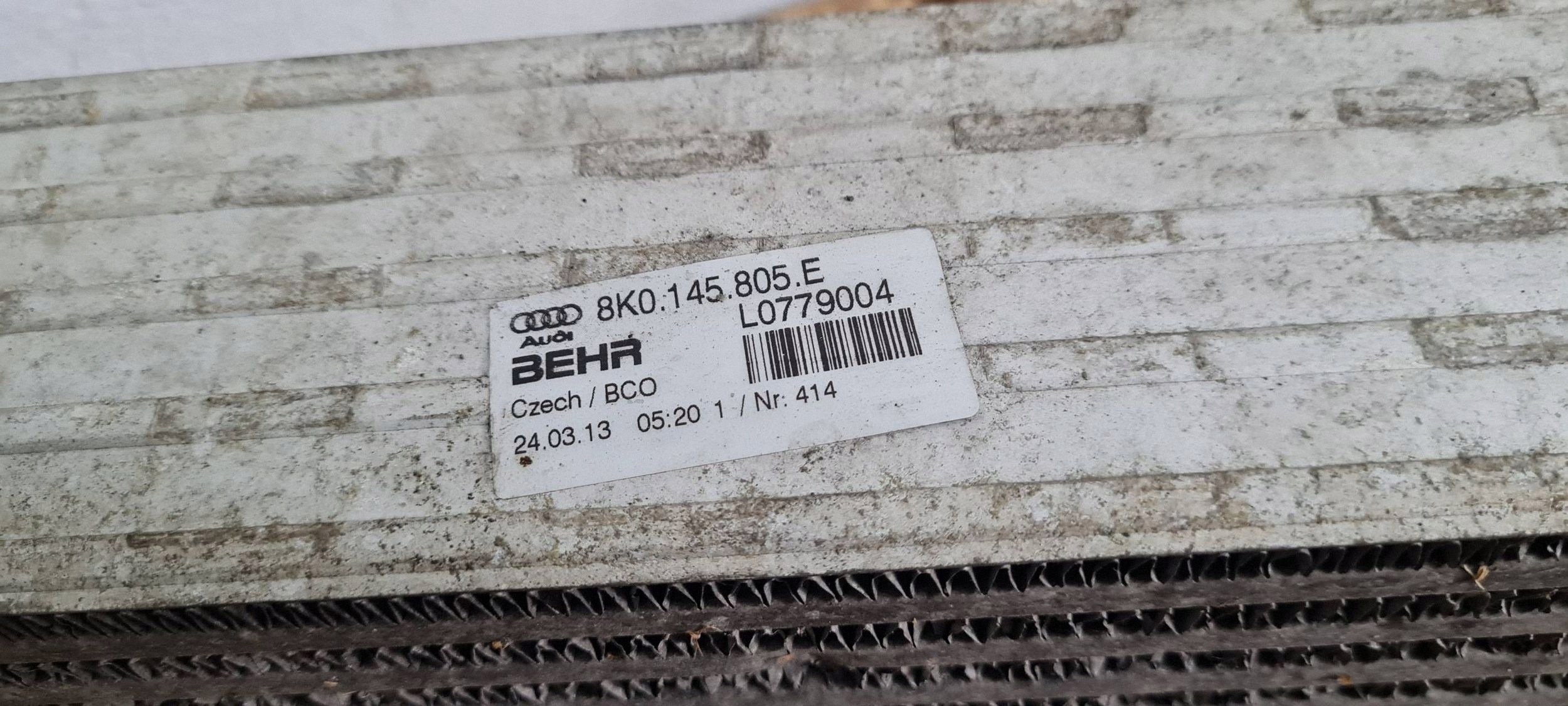 A7 4G radiator intercooler 3.0 TDI 8K0145805E A4 B8 A5 A6 C7 4G Q5 8R
