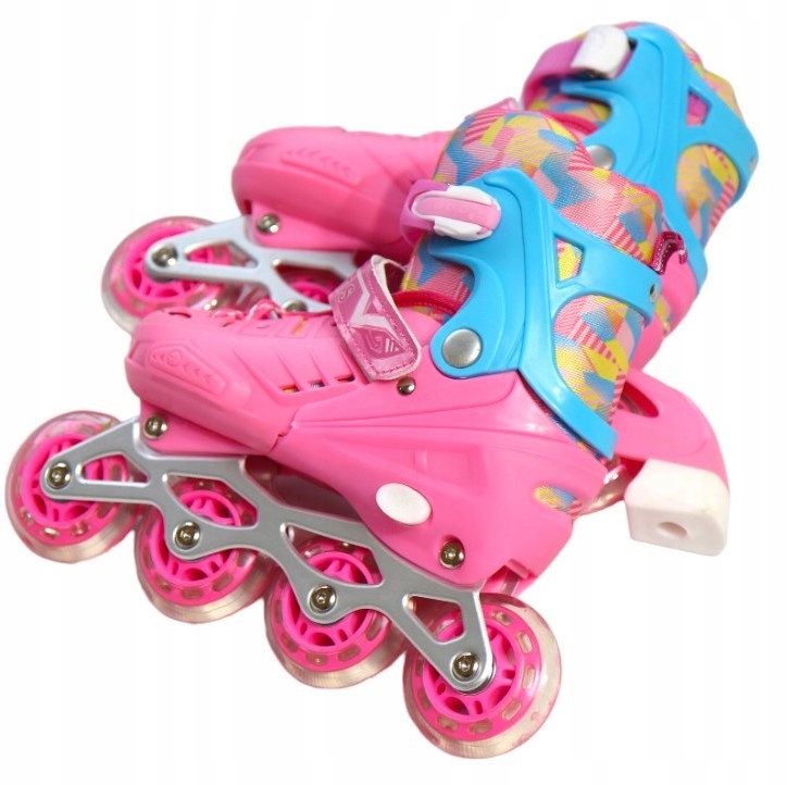 ROLKI regulowane WROTKI 3w1 ROLKO-WROTKI różowe PREMIUM r.30-34 Kod producenta ROLKI REGULOWANE WROTKI ROLKO-WROTKI RÓŻOWE