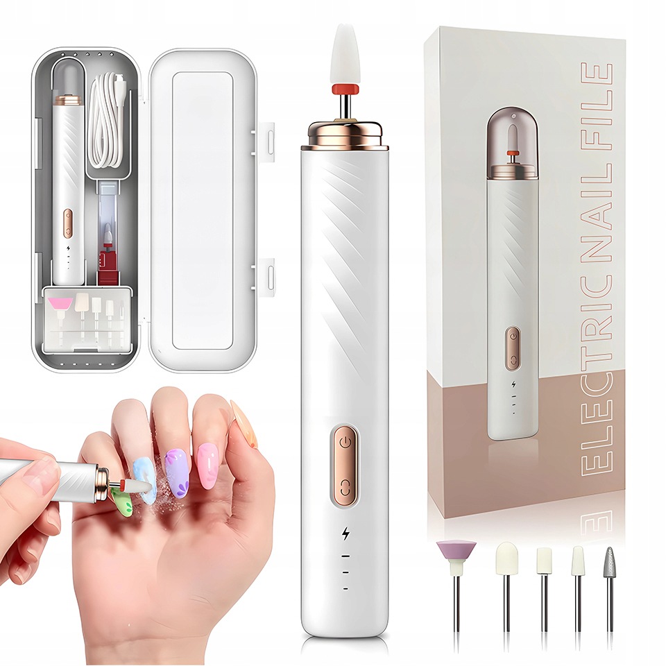 Profesjonalna frezarka do paznokci manicure pedicure zestaw frezów