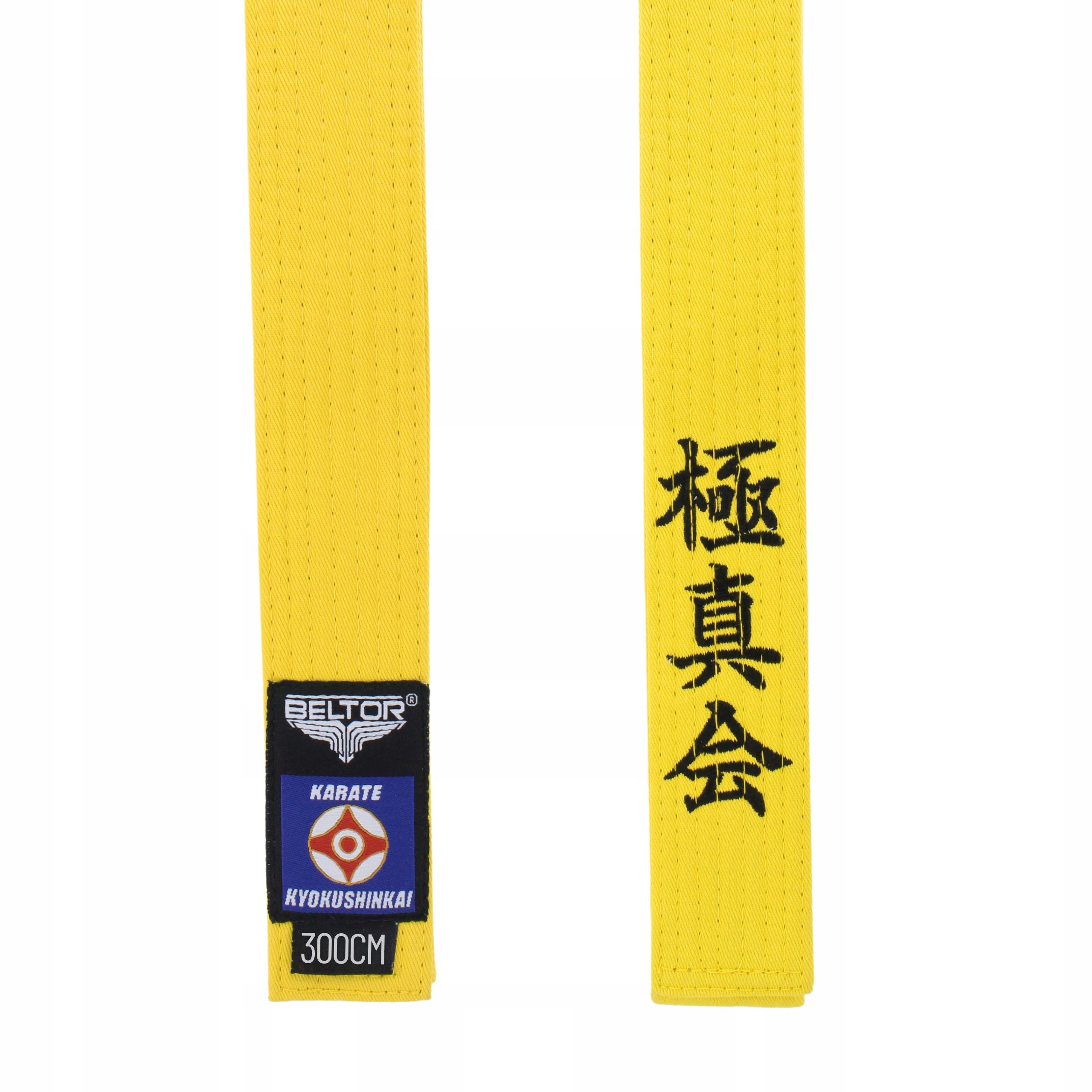 Beltor Żółty Pas Karate Kyokushinkai Z Haftem Do Kimona Karategi 300 cm