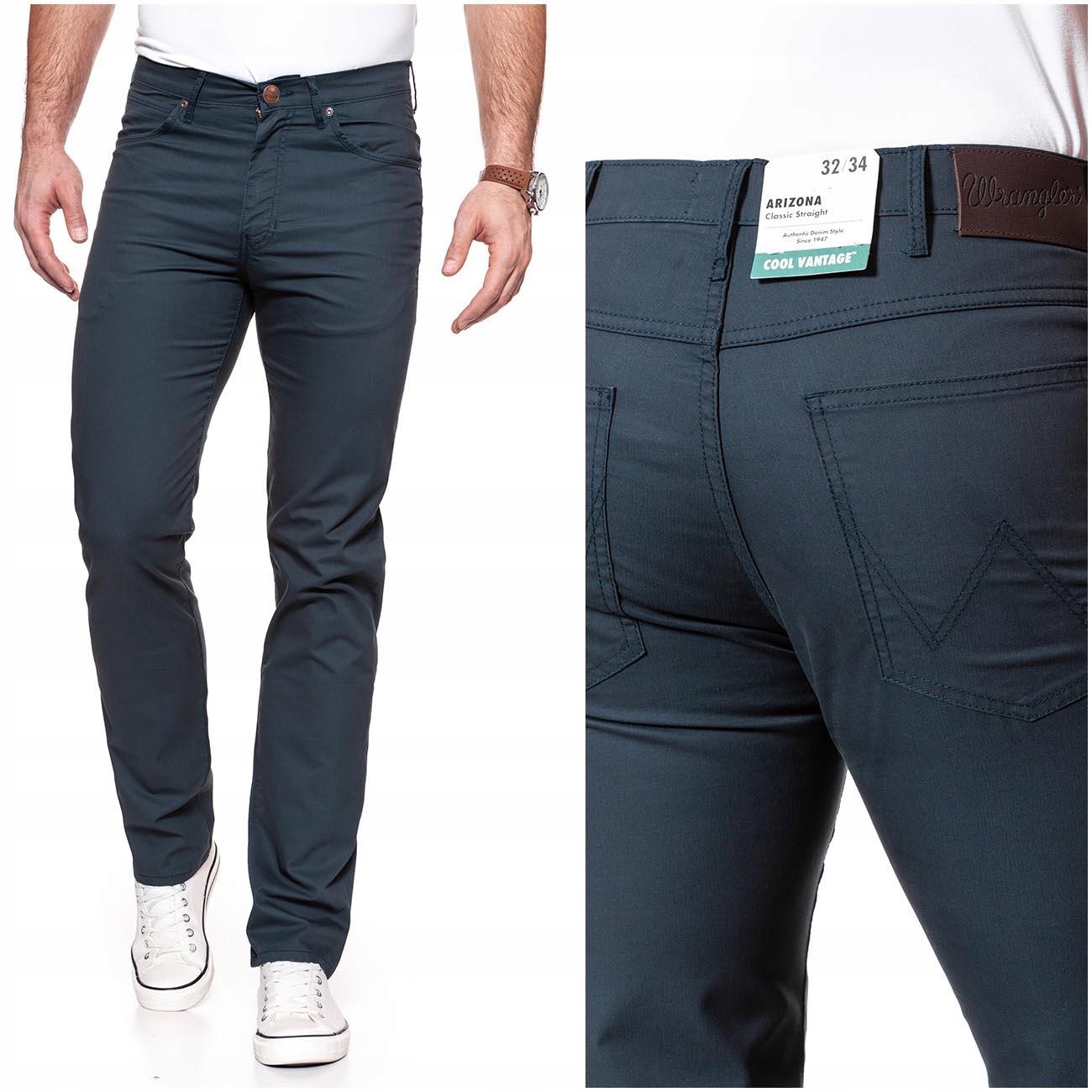 

Wrangler Arizona Męskie Spodnie Materiał W32 L34