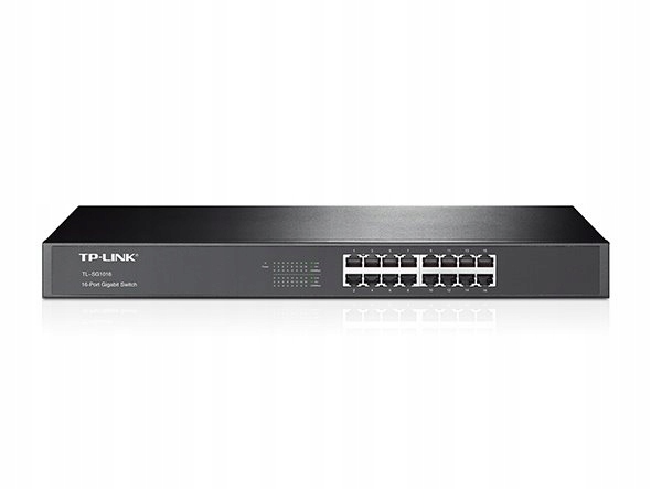 16-Port Gigabit Switch Port: 16× Gigabit RJ45 Ports Spec: 1U 19-inch Rack…