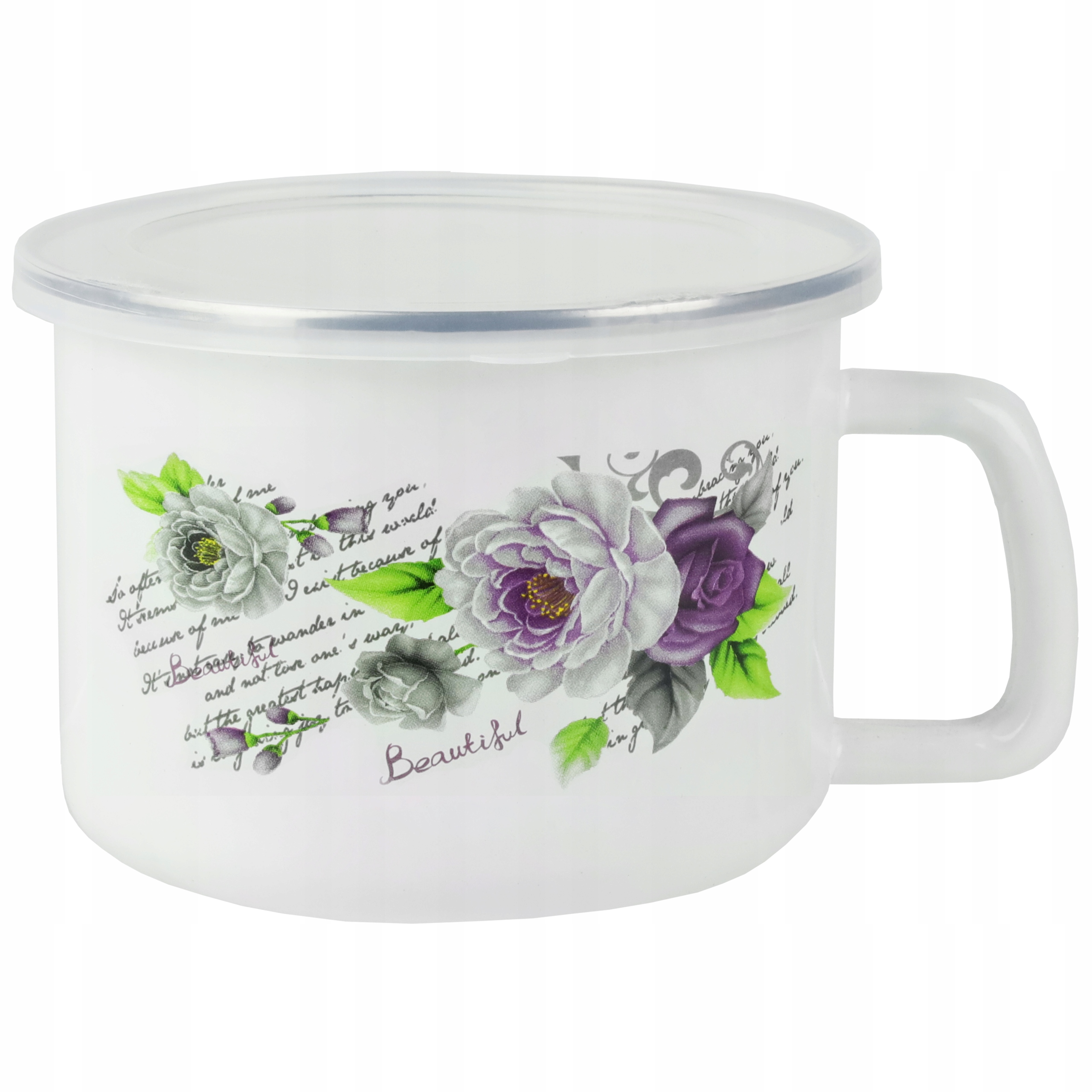 

Kubek Garnuszek Emaliowany Z Pokrywką 16cm 2L