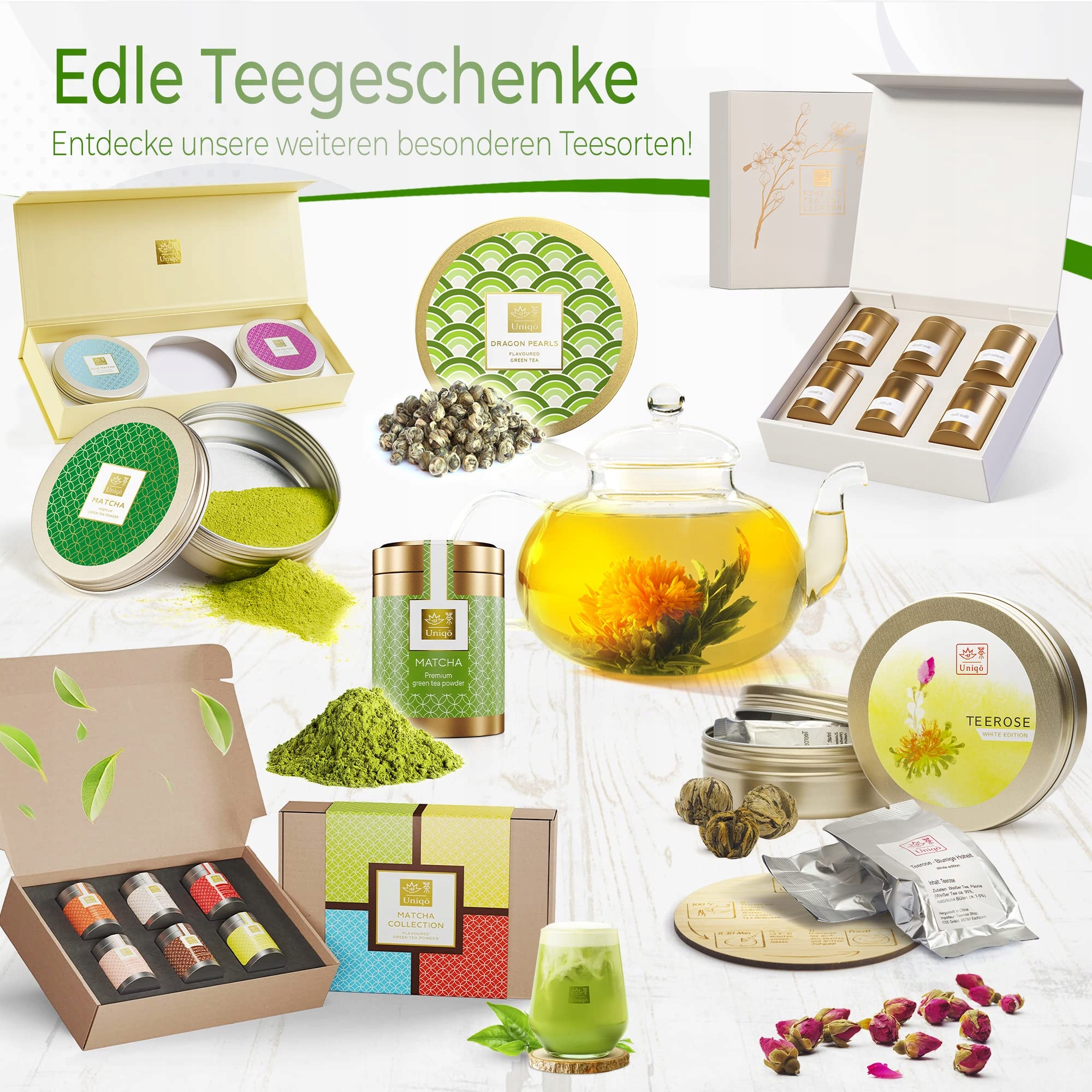 TEA UNIQO Litchi Matcha Proszek Do Bubble Tea Bez Sztucznych Barwników — miniatura 7