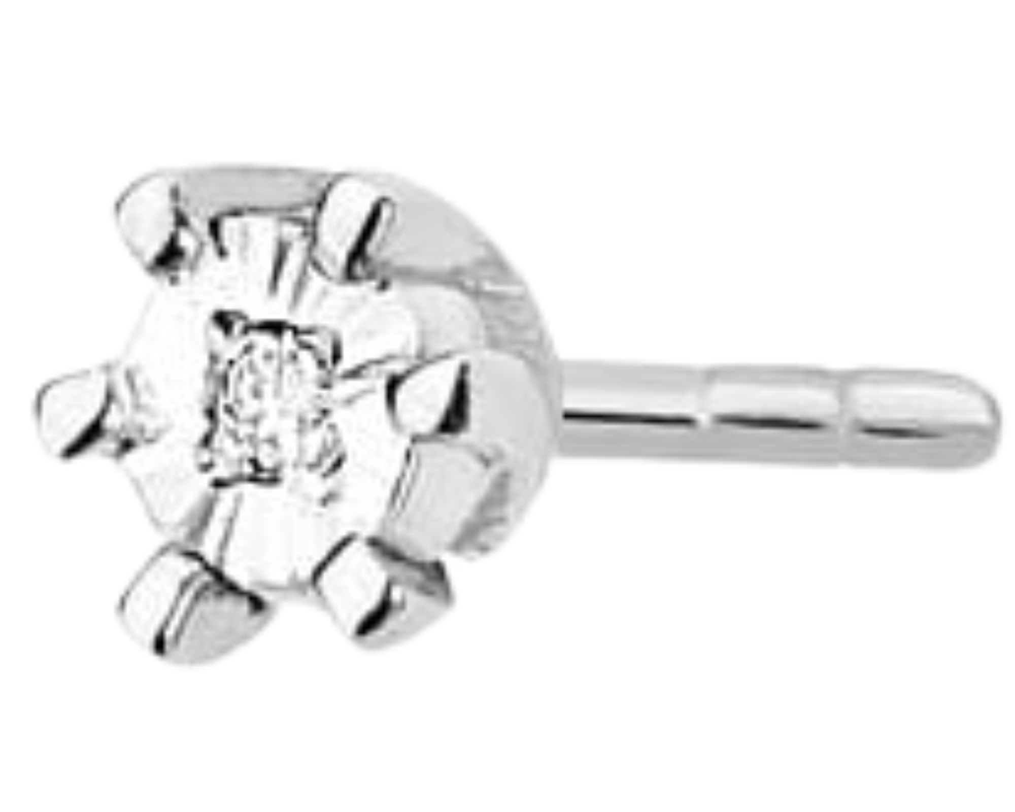 Bílé Zlato Náušnice S Diamantem S Briliantem Tyčinka 585 Dárek