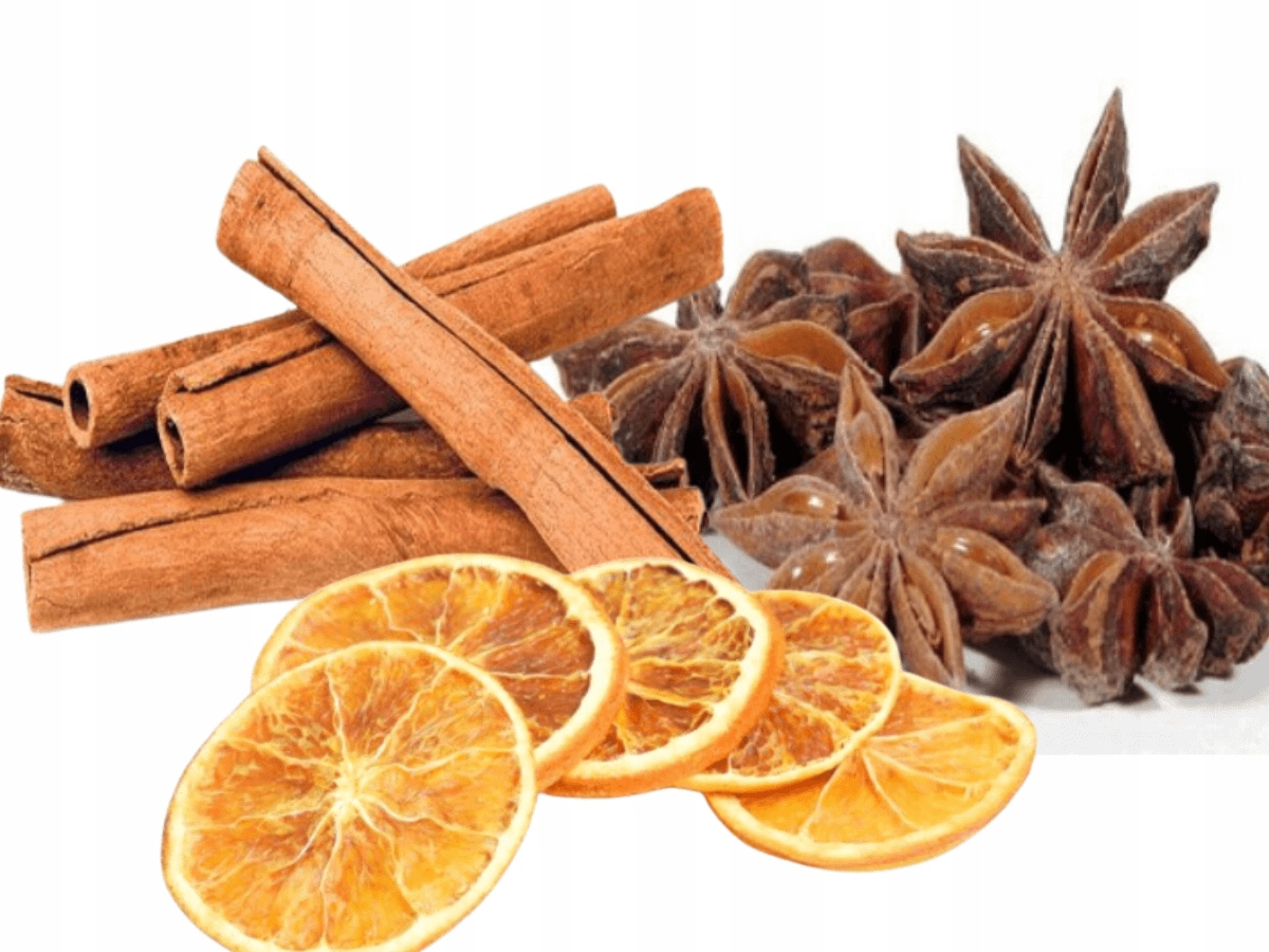 

Suszone pomarańcze cynamon anyż susz świąteczny